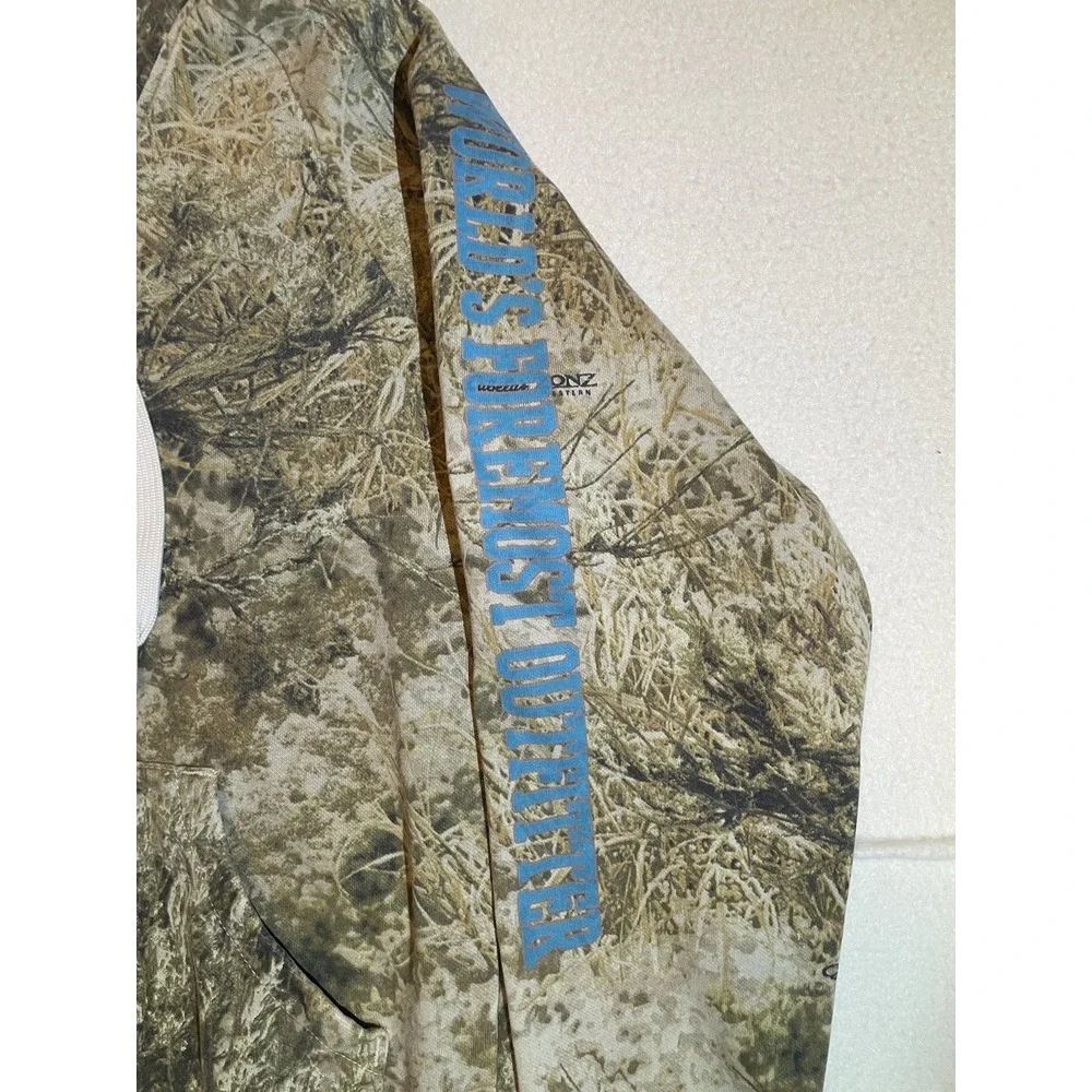Camo Hoodie‎ Desert Shadow Camouflage Pullover Cabela's Size Small Hunting Y2K
